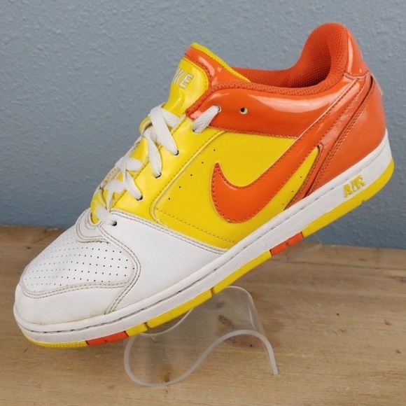 yellow and orange nike shoes